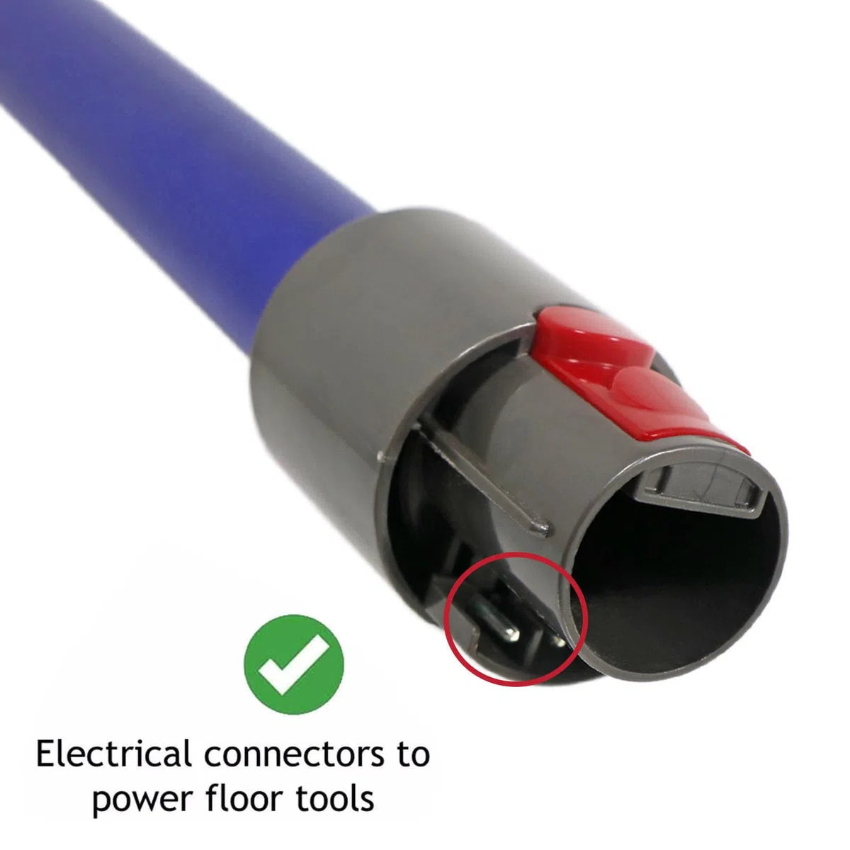 SPARES2GO Varilla de Extensión Tubo Recambios Repuesto Compatible Aspiradora Dyson V11 SV14 (azul)
