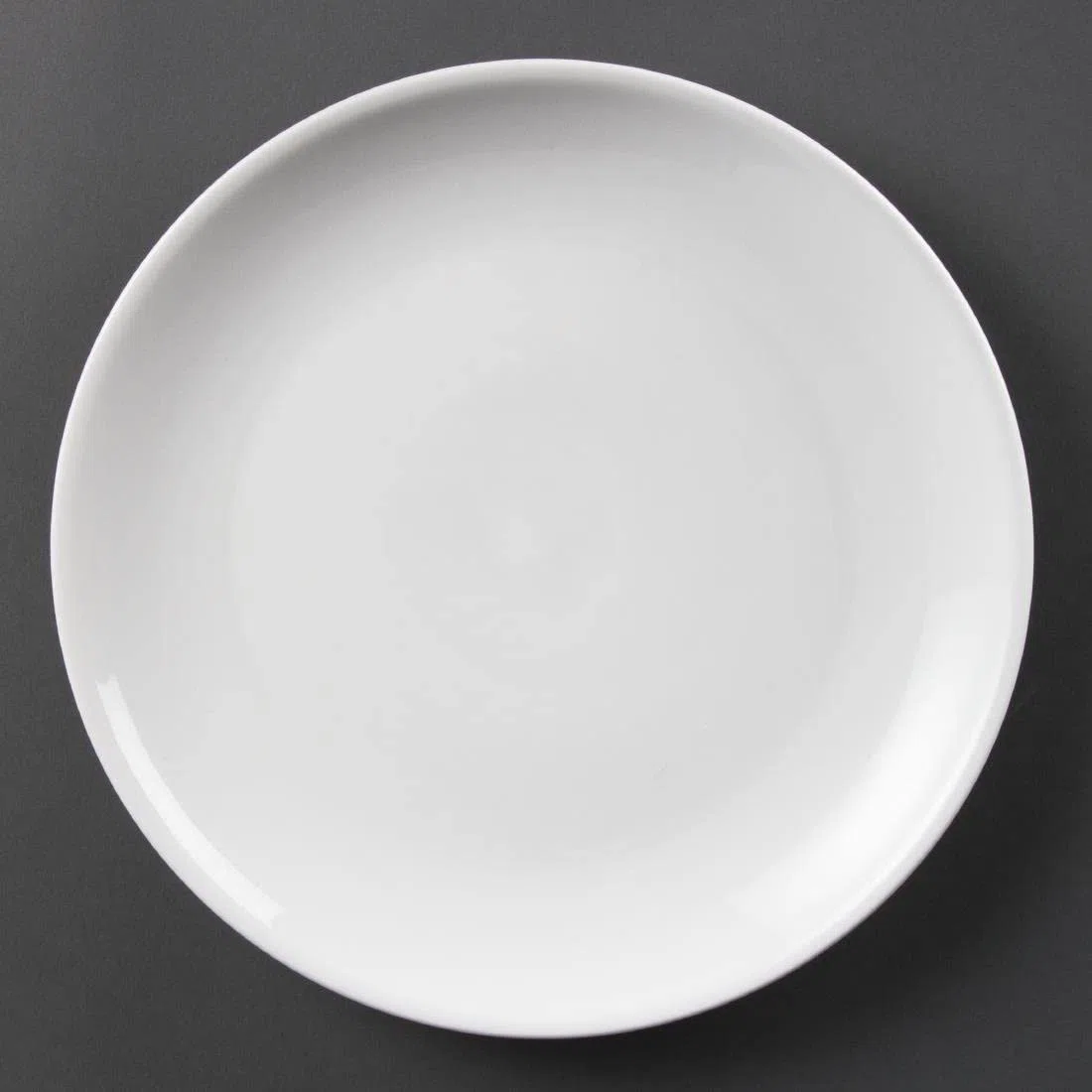 Olympia Whiteware - Juego de 6 platos de porcelana (280 mm)
