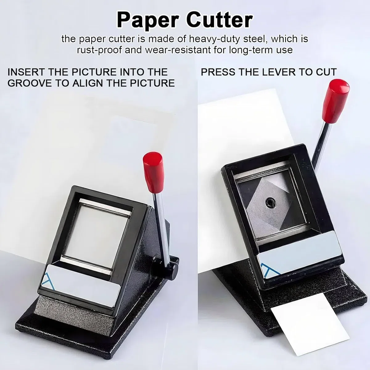 Kit de creación de imanes fotográficos con cortador de papel y 100 consumibles, crea imanes de nevera personalizados para decoración del hogar y la oficina
