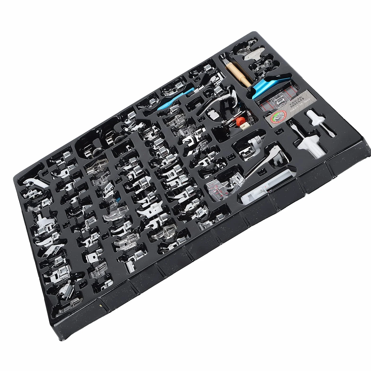 Generic Juego de Prensatelas para Máquina de Coser Doméstica, 82 Uds., para Proyectos de Costura Domésticos con Accesorios Duraderos de Acero Inoxidable