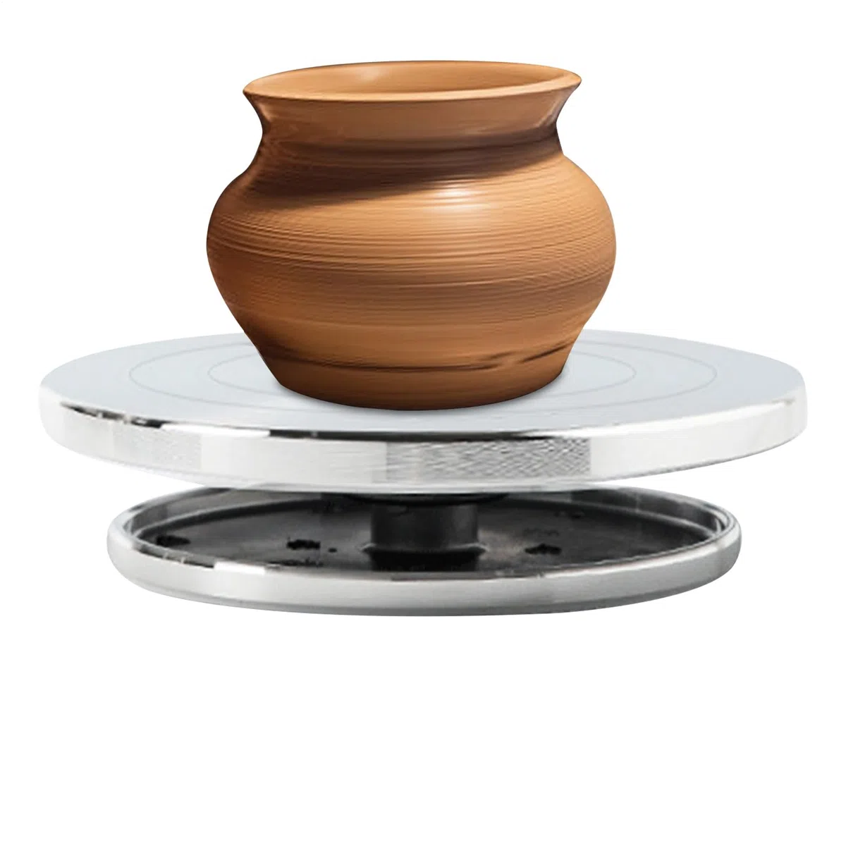Rueda Para Decoración Cerámica,Rueda Giratoria Resistente Para Decoración De Cerámica - Herramienta Multiusos Para Manualidades Escultóricas Mesa De Arte Antideslizante Para Taller En Casa