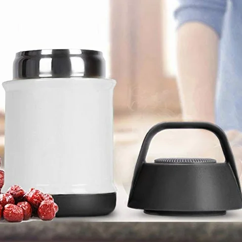 Fiambrera térmica de acero inoxidable de 450 ml con aislamiento al vacío que mantiene la comida caliente y a prueba de fugas. ，Fiambreras(Pink)