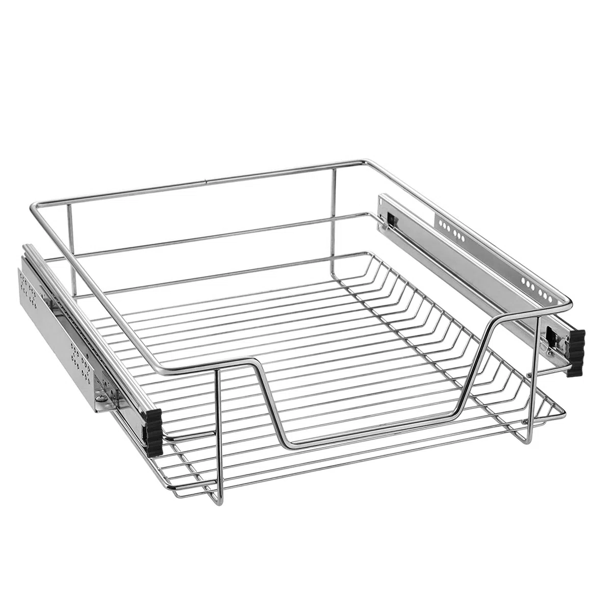 Aufun 4 cajones de cocina de 50 cm, cajón telescópico, extracción total, armario de cocina, armario extraíble, cesta extraíble extraíble, estantería de cocina para el hogar.