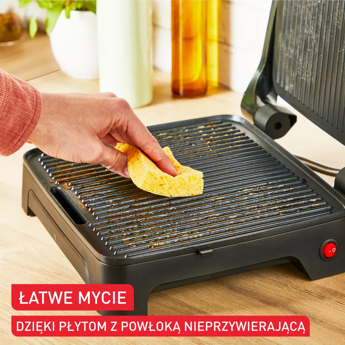 Tefal Inicio Classic GC271810 - Parrilla 2 en 1 de contacto y para paniniga, 2000 W, diseño compacto, carcasa de acero inoxidable, bandeja colectora de zumo, placas antiadherentes, color negro