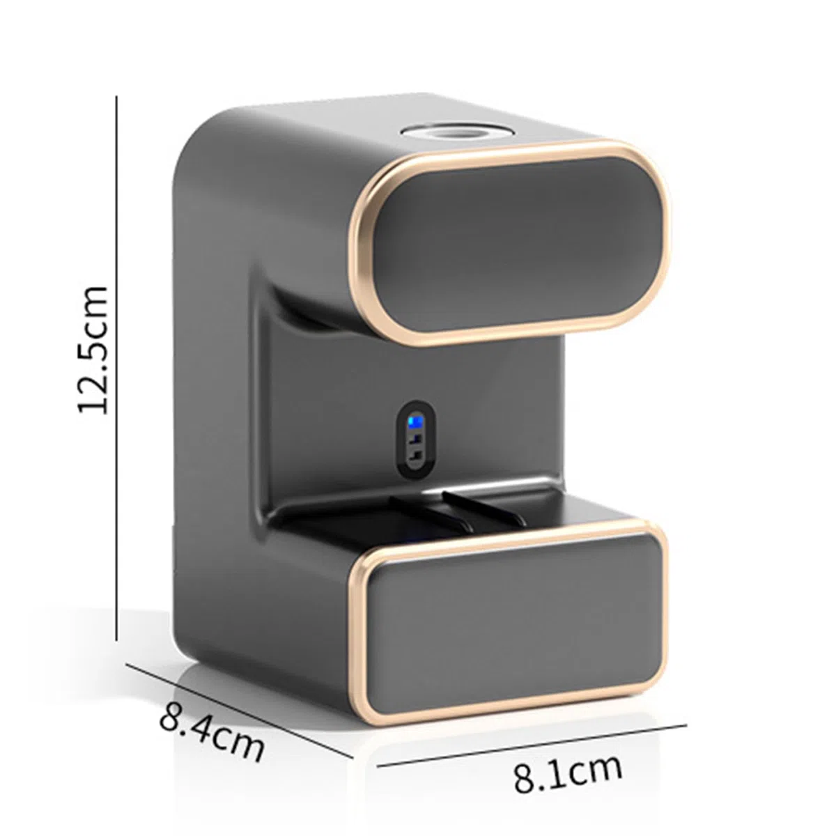 Dispensador automático de pasta de dientes, sensor automático montado en la pared, 3 ranuras para cepillo de dientes para baño e inodoro