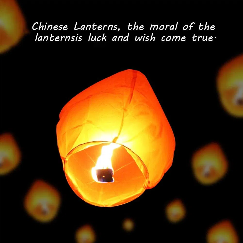 Faroles chinos voladores Sky Lantern Faroles de deseos resistentes Faroles de papel hechos a mano puramente para fiestas de cumpleaños fiestas de cumpleaños Navidad Año Nuevo