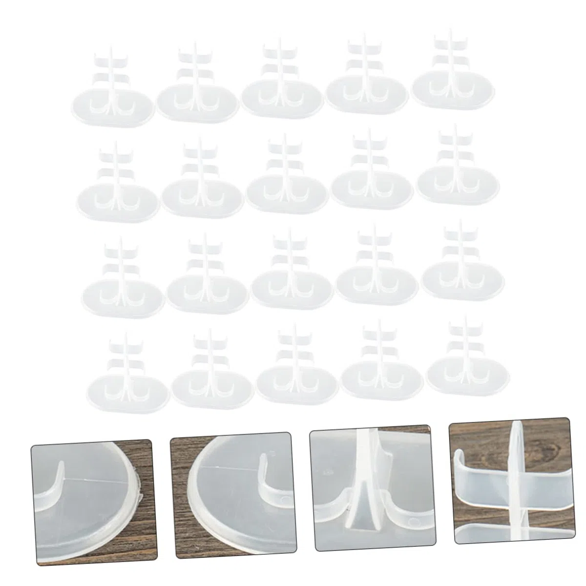 60piezas Soporte De Muñecas Base De Exhibición Accesorios para Muñecas para Decorar Habitaciones y Atraer Clientes