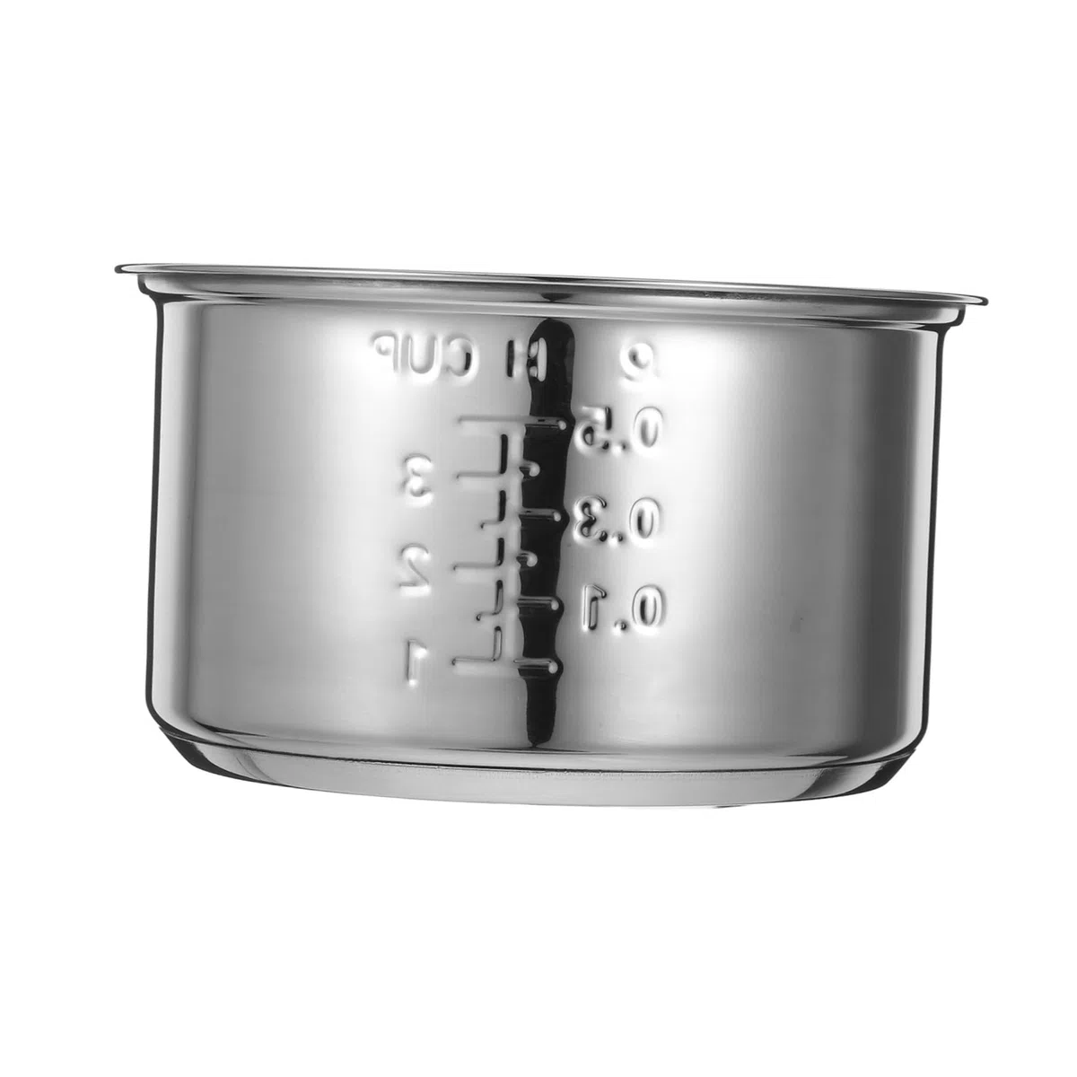 LIFKOME Revestimiento De Olla Arrocera Piezas De Olla De Arroz Olla Interior para Olla Arrocera Reemplazo De Olla Interior Olla Dentro De La Olla Silver Acero Inoxidable