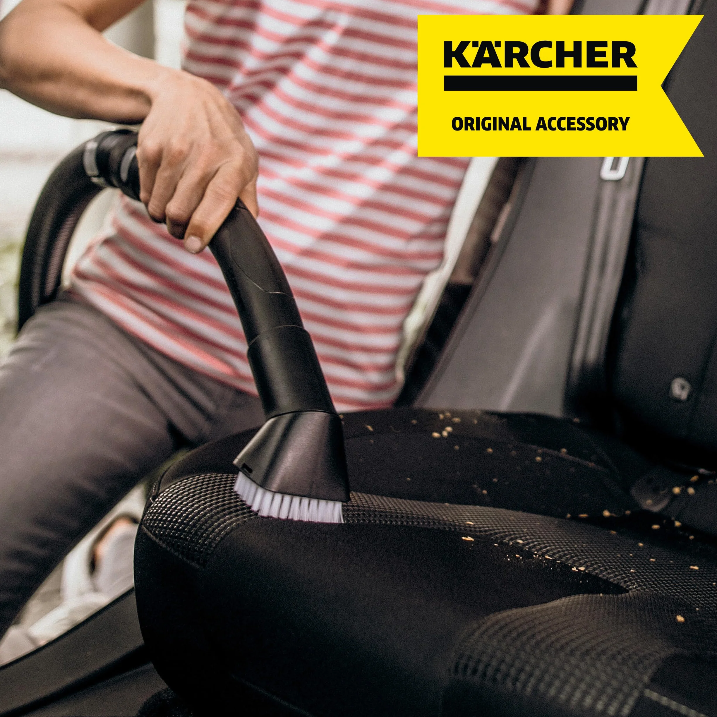 Kärcher Original Kit de pinceles aspiradores para limpieza interior automóvil, 2 unidades, apto para las aspiradoras WD, SE y KWD de Kärcher (2.863-221.0)