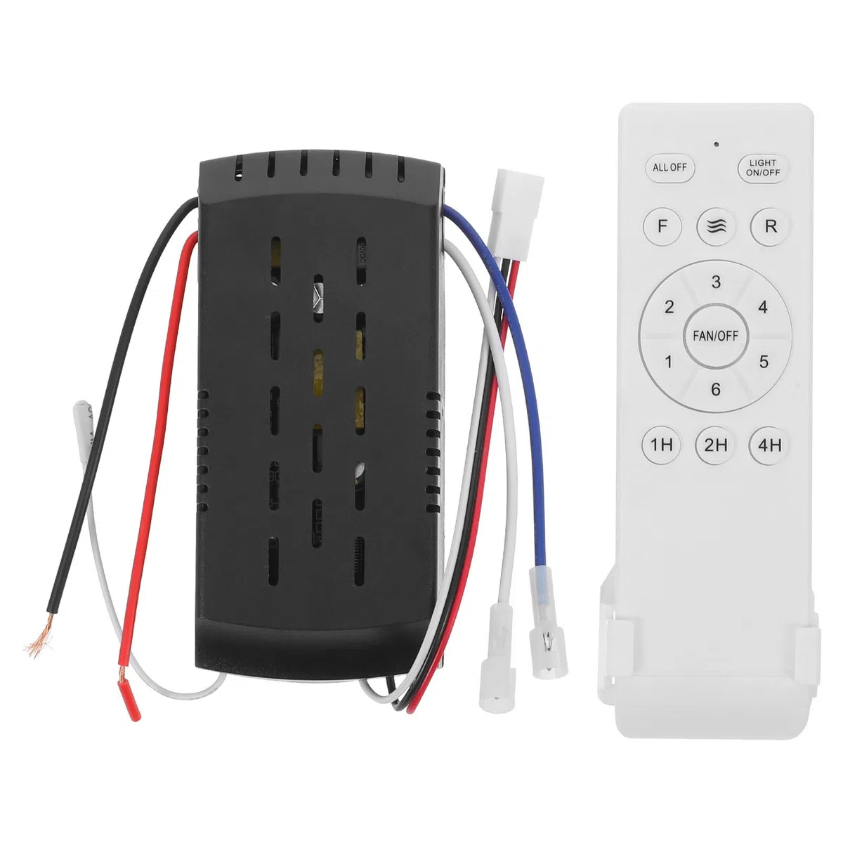 Garneck Control Remoto Universal para Ventilador de Techo con Luz, Controlador Inalámbrico de 6 Velocidades, Kit de Repuestos para Ventiladores, Accesorio sin Pilas para Sala de Estar Y Dormitorio.
