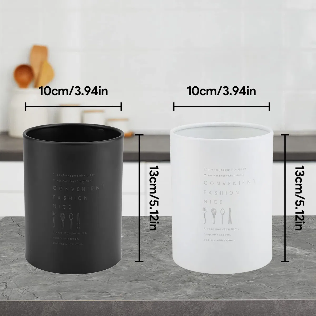 Jenngaoo Organizador de Cubiertos de Acero Inoxidable para Cocina con Escurridor, Estante Nórdico para Utensilios de Cuchara Tenedor y Almacenamiento Encimera