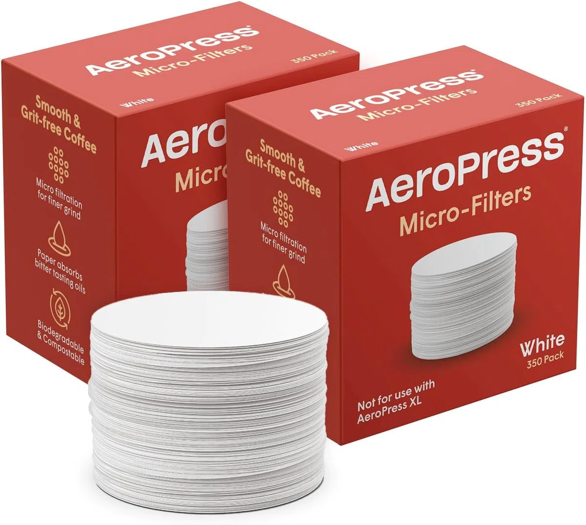 AeroPress Pack de Filtros de Repuesto - Microfiltros para Cafetera AeroPress y Café Estilo Espresso - Paquete de 2 (700 unidades)