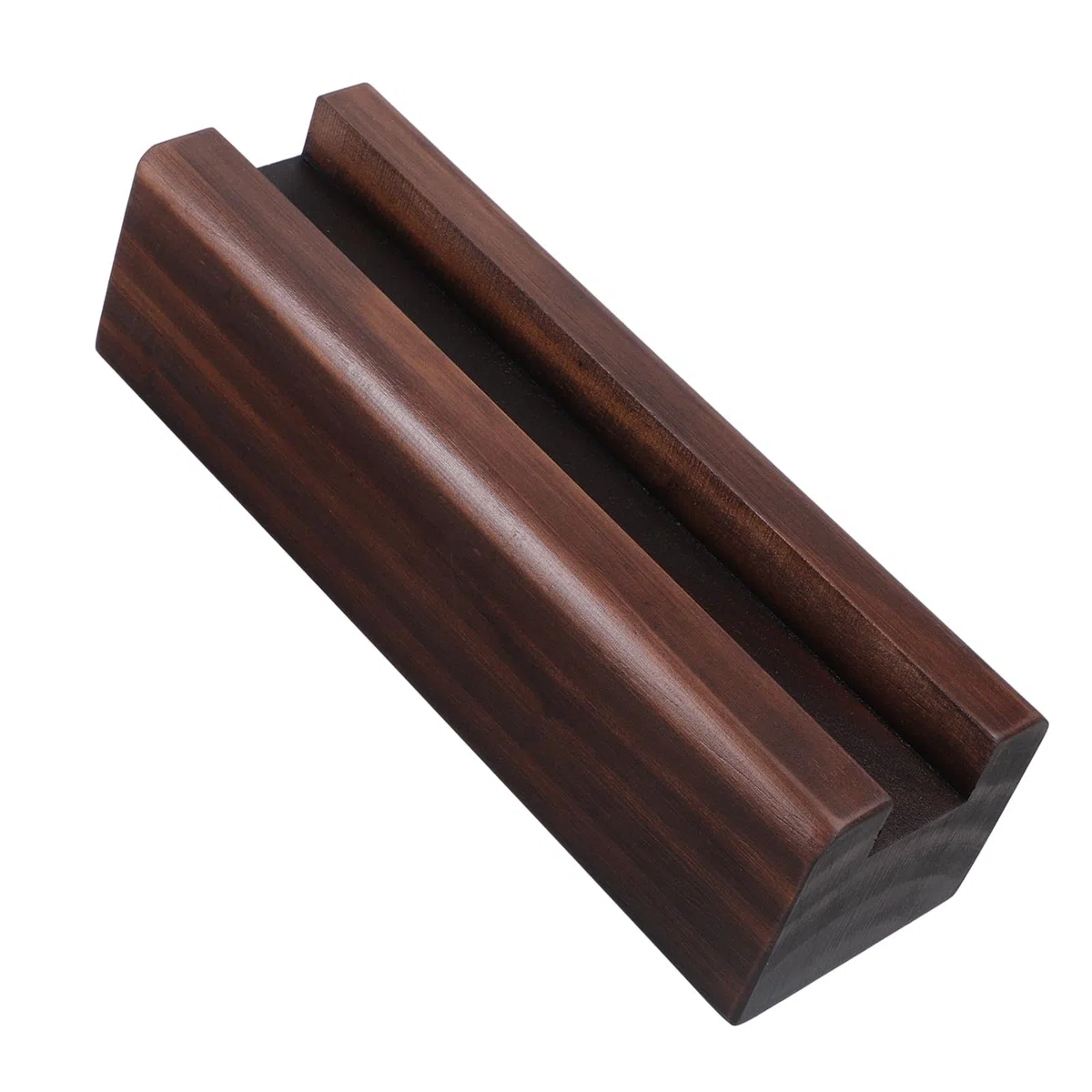 BESPORTBLE Soporte Diseño Curvado de Madera Marrón de Cuerpo Entero Espejo para y Base Antideslizante Hogar Moderno y Elegante Adecuado