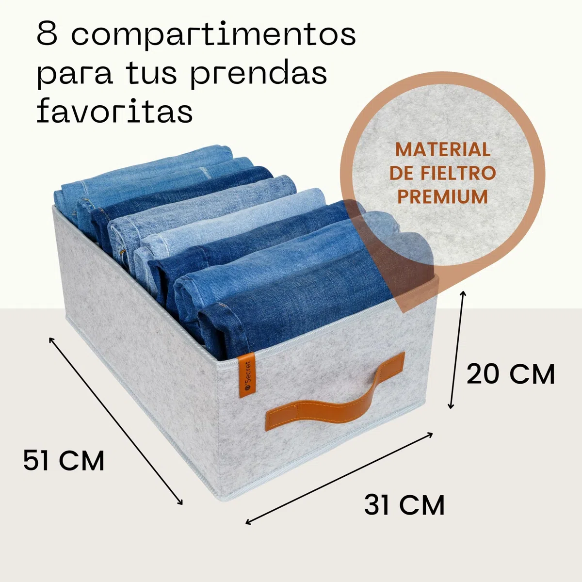 o’secret Organizador Armario Ropa para IKEA PAX 100cm, Set de 6 | Para vaqueros, camisetas y ropa interior, solución ordenada y compacta para armario