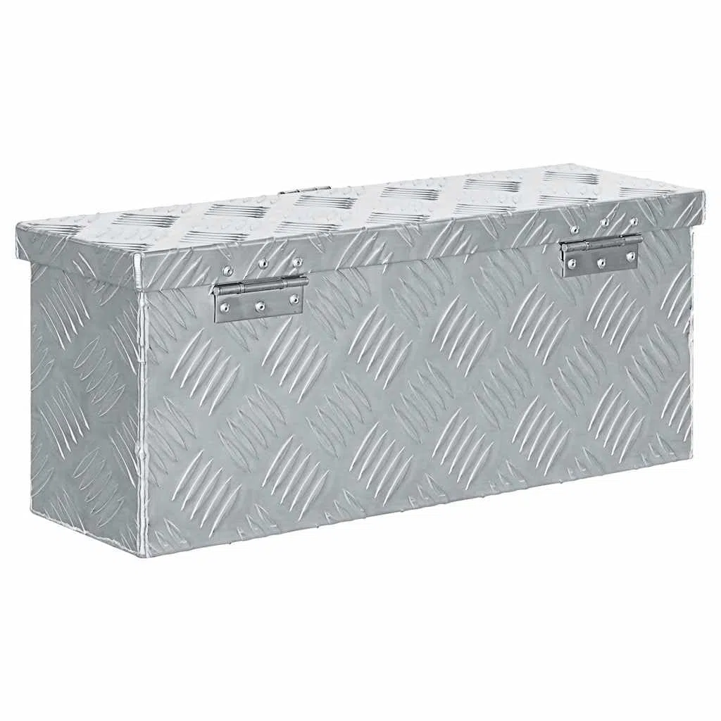 Genérico Caja de Aluminio 48,5x14x20 cm Plateada,Bricolaje,Accesorios de Bricolaje,Organización y Almacenamiento de Herramientas,Cajas de herramientas-142935
