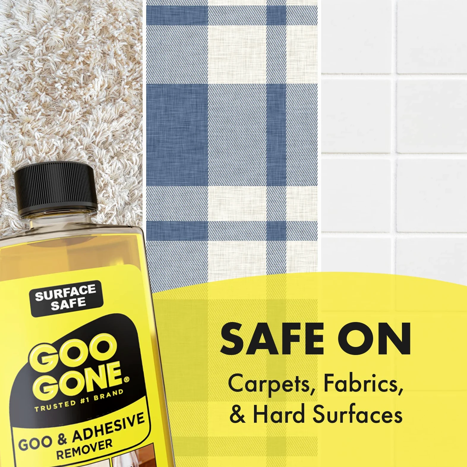 Goo Gone Mac-GG12 Removedor de líquido seguro de superficie original, amarillo