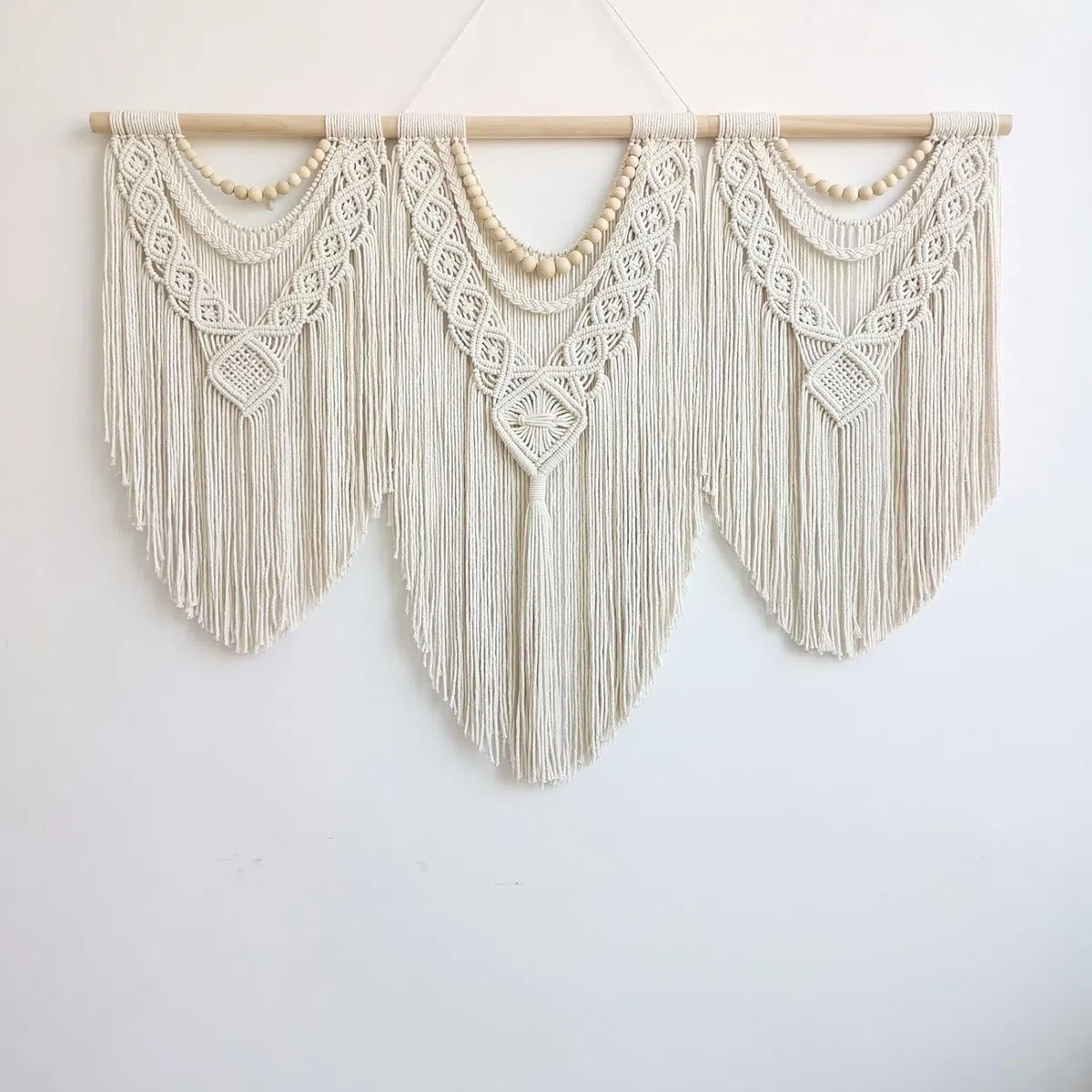 Hibisaws Tapiz de macrame pared de arte tejido, decoración de habitaciones, decoración de balcón, decoración de pared