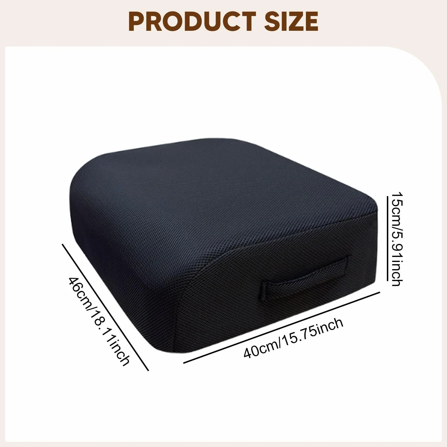 Asiento ergonómico para silla de oficina, cojín de malla versátil para sentarse durante mucho tiempo, cómodo y cómodo cojín de asiento de avión para apoyo postural para el trabajo y el ocio