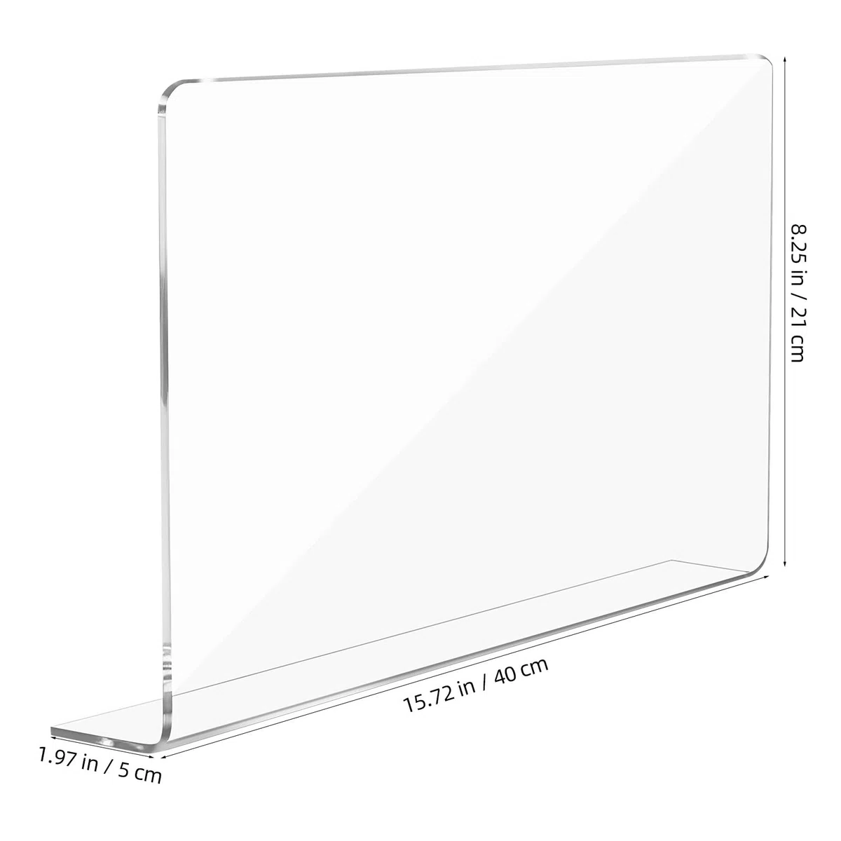 Toyvian Placa Antisalpicaduras de Acrílico para Fregadero de Cocina, Protector Transparente para Lavado de Manos y Platos, Fácil Instalación y Limpieza, Medidas 40X21 CM
