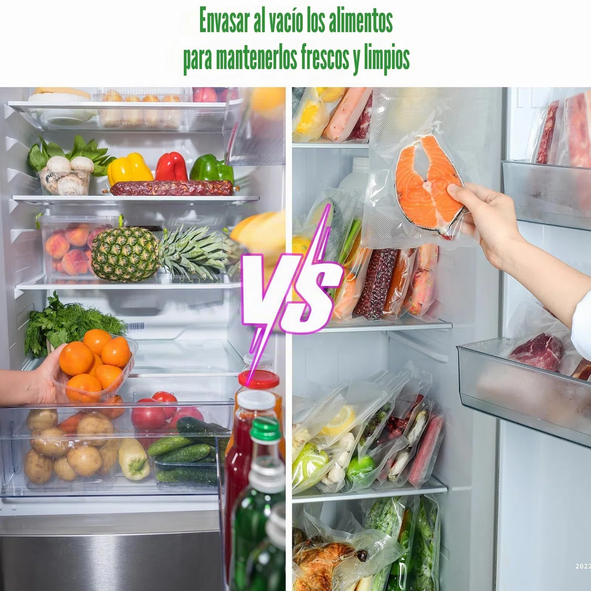 Maquina de Vacio para Alimentos 6 en 1, Selladora Automática de Alimentos Secos y Húmedos, Sellador al Vacío con 20 Bolsas de Vacío y Tubo de Vacío