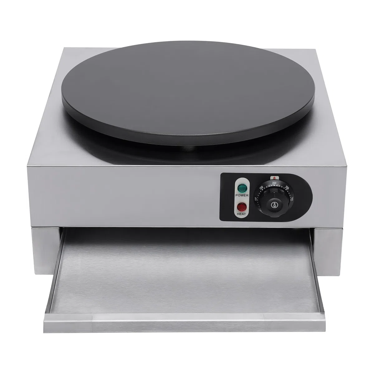 Máquina eléctrica para crepes, 3000 W, profesional, antiadherente, con esparcidor de madera, sartén eléctrica para crepes para cocinas, restaurantes, cantinas, temperatura 50-300 ℃