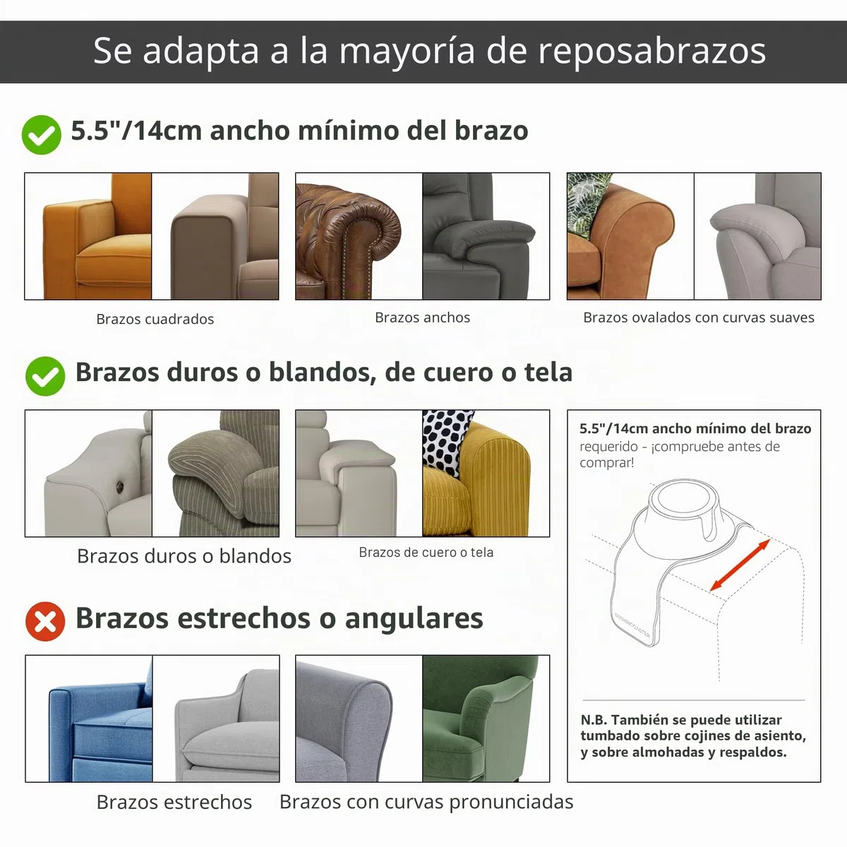 CouchCoaster - el Posavasos definitivo de Bebidas para su sofá, Negro Azabache