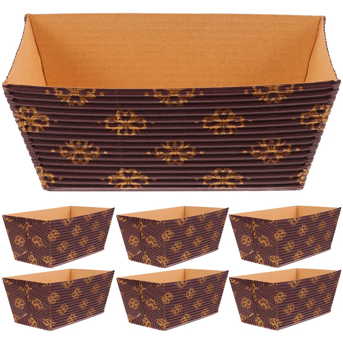 Moldes de papel desechables para hornear, 25 unidades, rectangulares, resistentes al, para microondas, hornos, aperitivos, papel de estraza seguro, soporte para sartén de,
