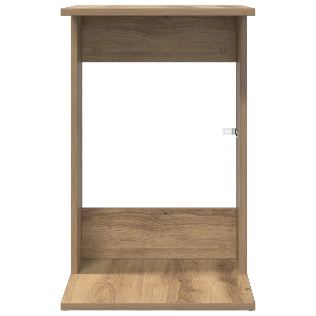 Mesa auxiliar de roble Artisan, 40 x 38 x 62,5 cm, moderna mesa de centro de madera, mesa rectangular para salón y oficina, mesa de café estable para sofá y sillón