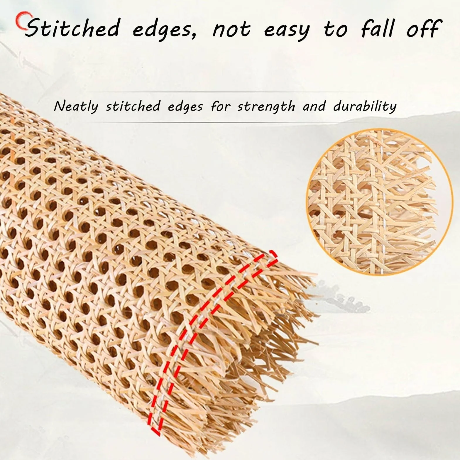 Rejilla de Mimbre Natural, Ratan Rollo Mimbre, Rollo de Ratán 80x100cm para Muebles, Mimbre Rollo, Rattan, Rollo Ratan, Material Plano de Ratán por Metros, Decoración para Sillas(70x100cm)