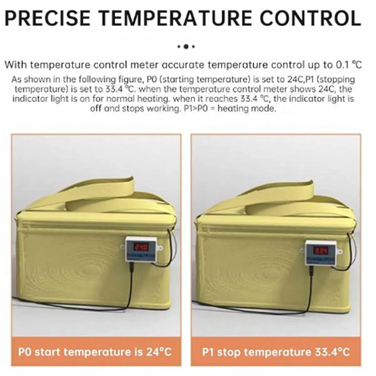 Genérico Caja de fermentación de Madre,Caja de fermentación de Pan - Recipiente Impermeable para de Pan con Control de Temperatura,Equipo de con Apagado automático, para Yogur