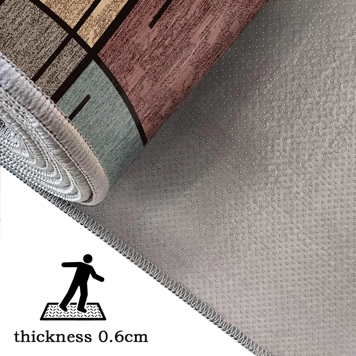 Alfombras de Pasillo Larga Alfombra Cocina Lavable Alfombra Corredor Antideslizante Alfombras de área Absorbente Alfombra Lavadero Pasillo Alfombrilla para Entrada Comedor 40 x 140 cm