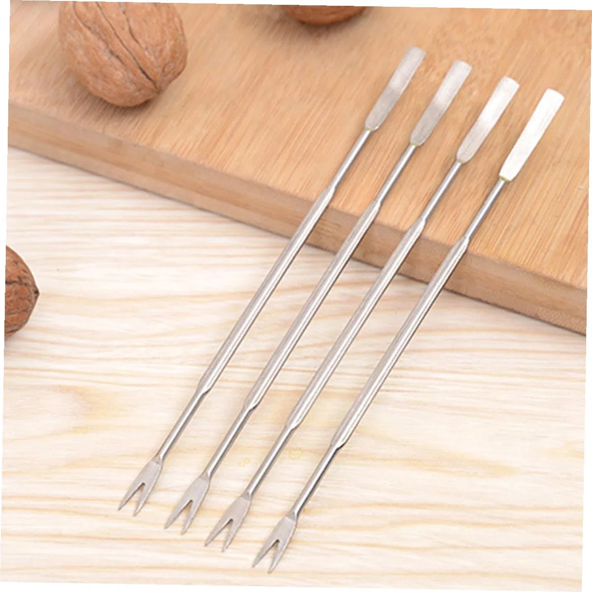 DOITOOL Juego de Herramientas para Buen Agarre Abridor de Langostas Kit para Comer y Tenedores de Nylon, Fácil de Lavar Kit para Comer de 12 Piezas