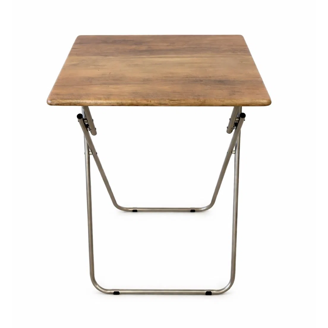 Acomoda Textil - Mesa Plegable Multiusos con Estructura Metalica y Tablero Madera. Mesa Auxiliar Antideslizante y Resistente para Cocina, Salon, Dormitorio, Oficina o Estudio. (48x38x66 cm)