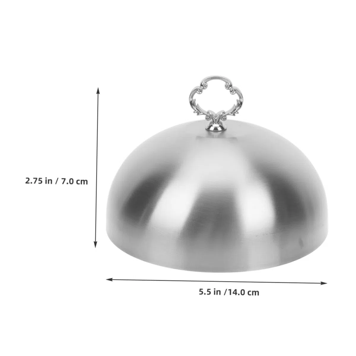 Mobestech Tapa Para Adobar Plancha 14 Cm, Acero Inoxidable, Cubierta De Cúpula Gruesa Para Cocina Profesional, Protección Contra Salpicaduras, Uso En Restaurante y Hotel, Accesorio De Cocina