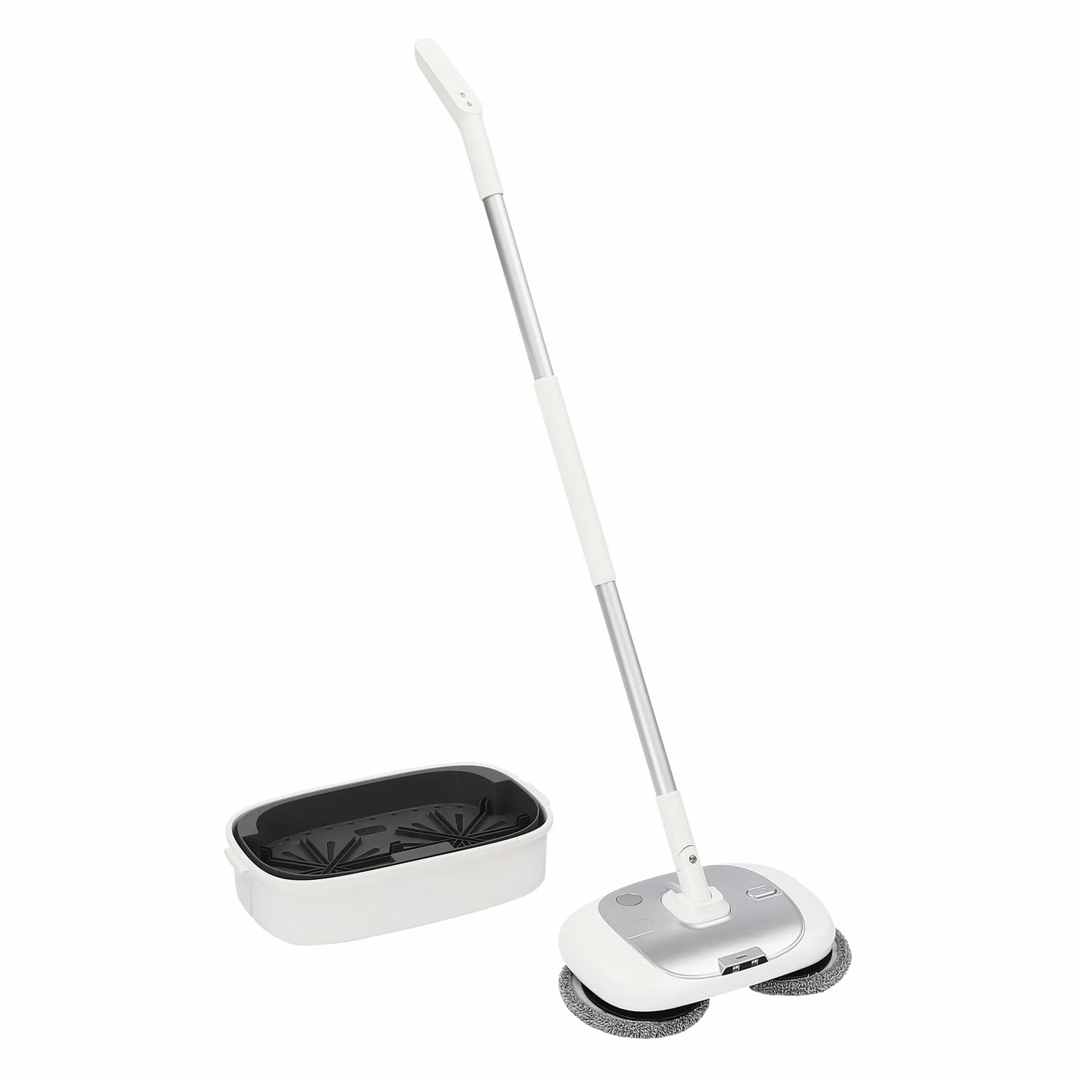 Fregona Eléctrica Inalámbrica, Limpieza Casa, Fregona Automática Suelo, Escoba Potente Batería, Bajo Ruido, Spray Agua, Luz LED, Cocina Sala Dormitorio, Independiente, 40W, Cubo 5L