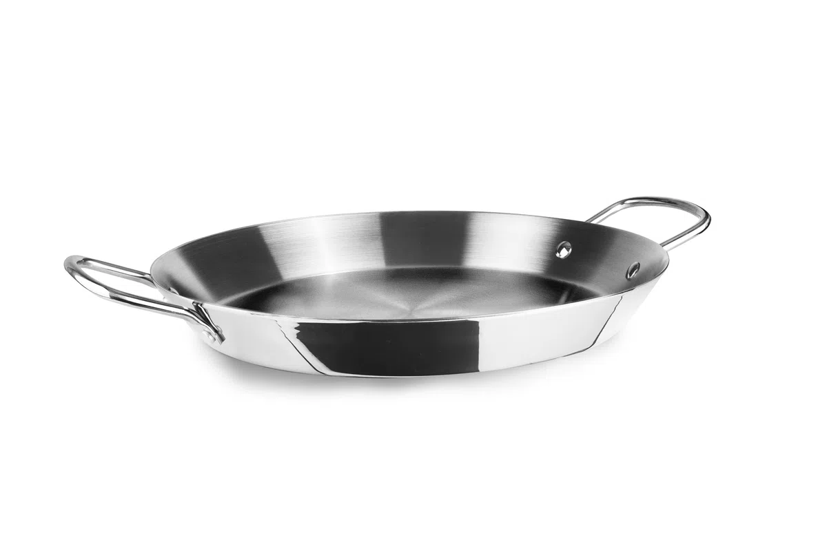 IBILI - Paellera 5Ply Element 30 Cm, 4 raciones, sin antiadherente, 5 capas, Apta para Induccion