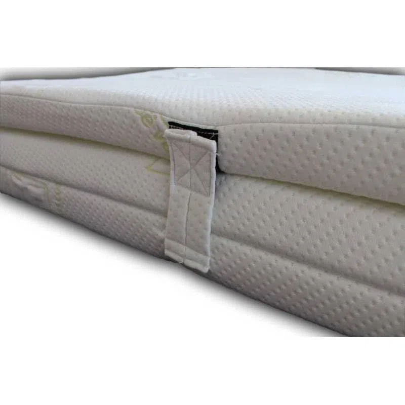 Topper Sobrecolchón Viscoelástico Plegable y Desenfundable con Núcleo de 9 cm de Visco de Densidad 55Kg/m³ | 105 x 180 cm