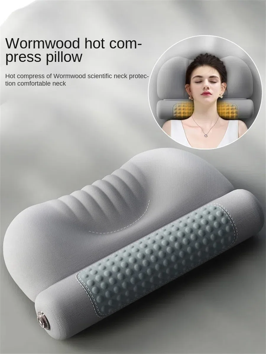 Almohada De Espuma Con Memoria Almohada de espuma viscoelástica, almohada for el cuello, almohada for la columna cervical for proteger la columna vertebral y ayudar a reparar el sueño, almohada cilínd