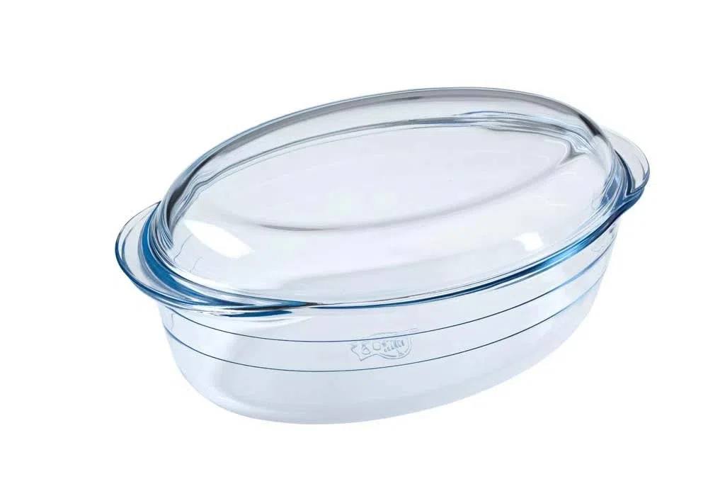Ôcuisine 4936042 - Cacerola Oval, 3L, color Transparente, 33 x 12 x 20 cm
