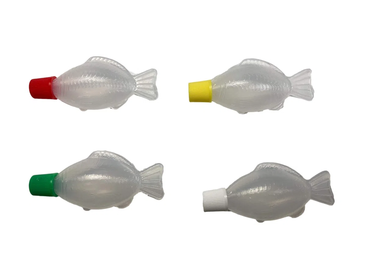 Salsa de soja, botellas de pescado de salsa 20 unidades x 2 juegos. Bento Box - Fiambrera de cocina fabricada en Japón.
