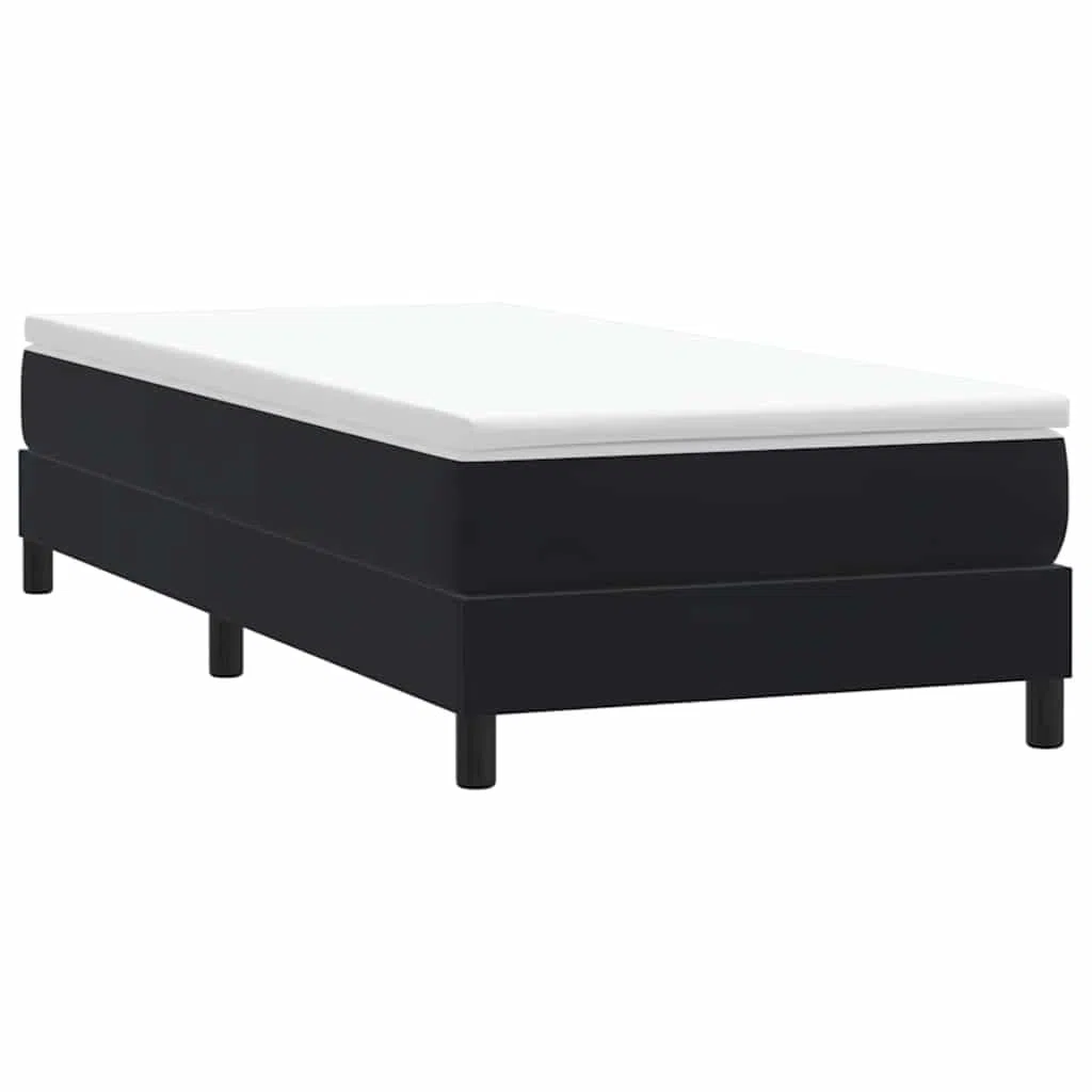 Somier de láminas para cama sin colchón (90 x 210 cm, terciopelo, con soporte de láminas, montaje fácil, para dormitorio, adultos