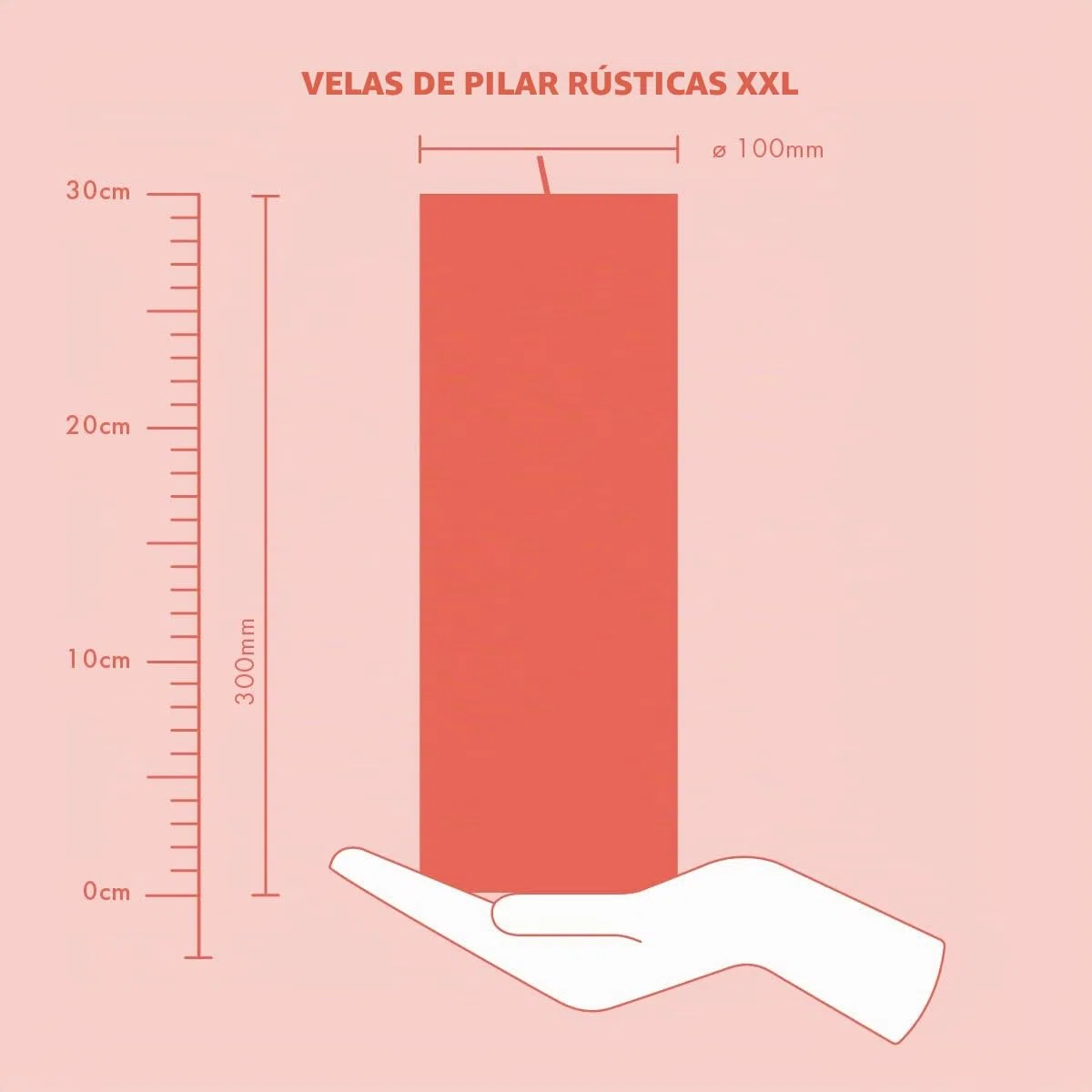 Bolsius - Vela rústica XXL – Marfil – Juego de 4 velas decorativas para el hogar – Larga duración de combustión 200 horas – sin perfume – cera vegana natural – sin aceite de palma – 30 x 10 cm