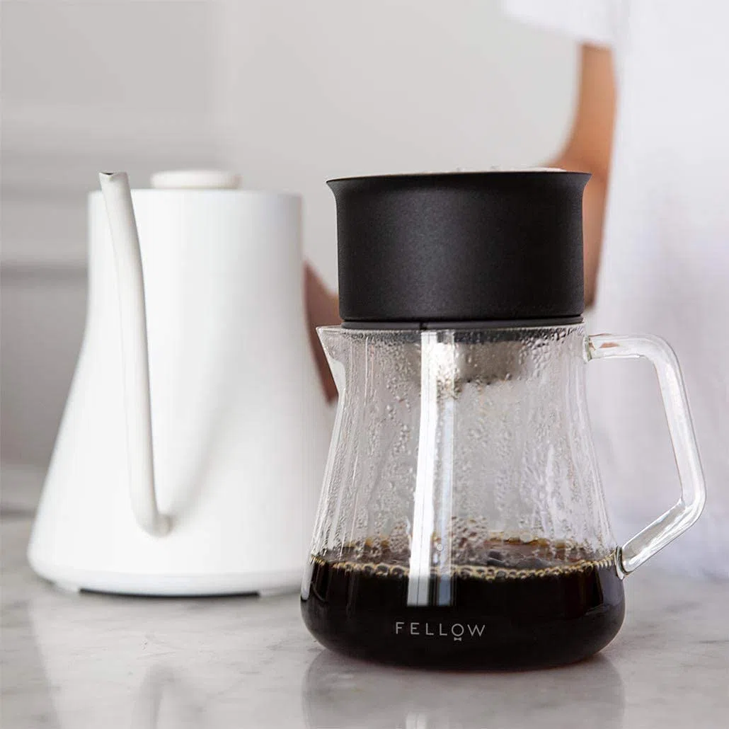 Fellow Mighty | Jarra pequeña de vidrio | Jarra para preparación manual de café o para infusión de té, decantador de vidrio de borosilicato, recipiente transparente | 500 ml