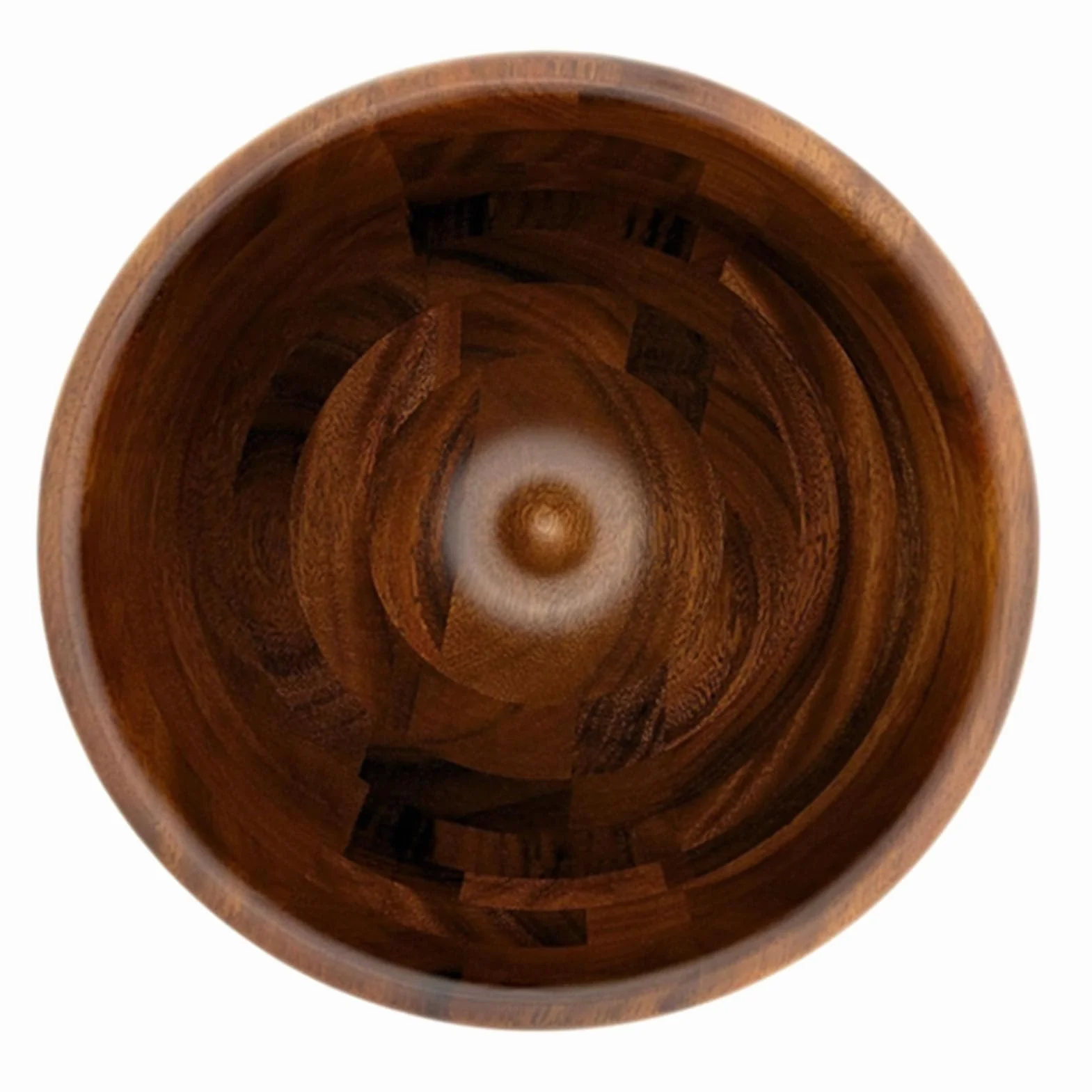 Ensaladera de Madera Antideslizante con Base de Acero Inoxidable para Uso Doméstico y Reuniones Familiares
