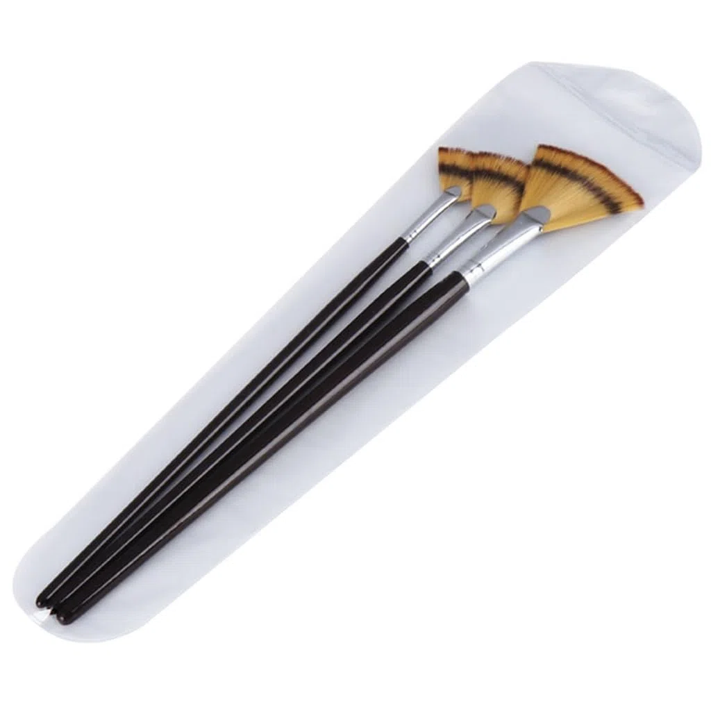 Pincel Festoneado de Pelo de Nailon Pincel de Acuarela para Pastel Juego de Pinceles para óleo Madera,