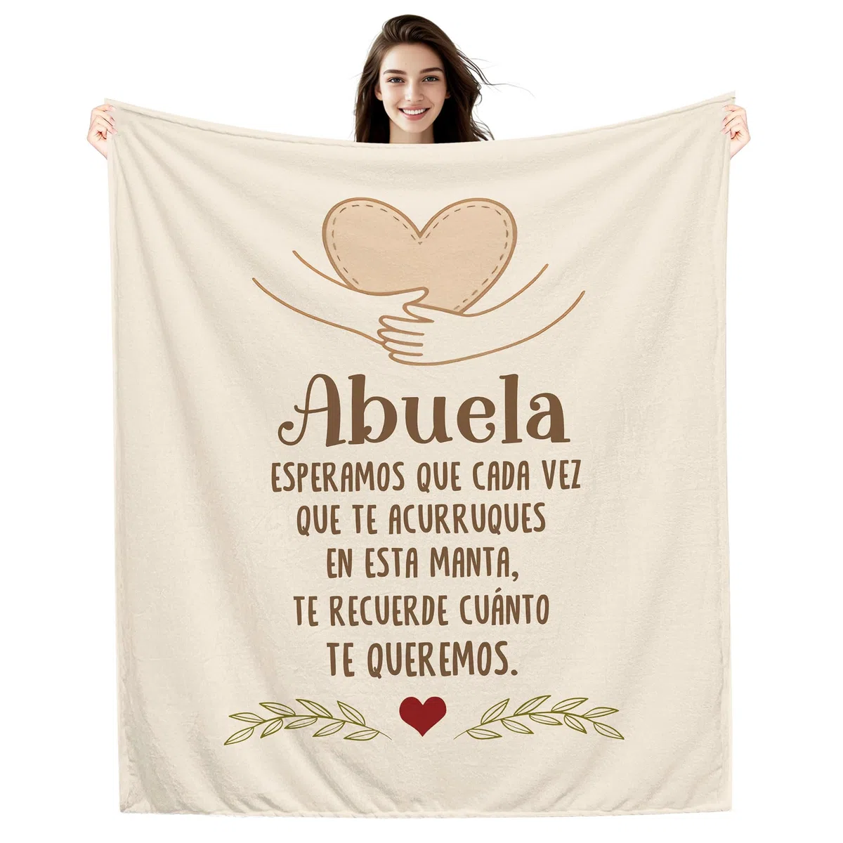 Amorea Regalo Dulce Mantas para Mujeres Hombres Mamá Papá Abuela Abuelo Tía Hermana Mejor Amiga Regalo de Cumpleaños Regalo del Día de la Madre Regalo del Día del Padre (Abuela-b)