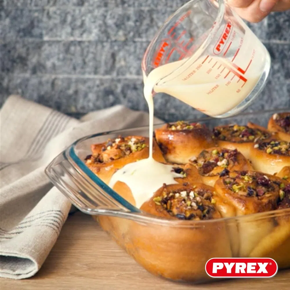 Pyrex - Juego de 3 platos de horno rectangular para 2 a 6 personas, 3 tamaños, vidrio borosilicato, asas anchas, resistencia extrema, compatible con lavavajillas
