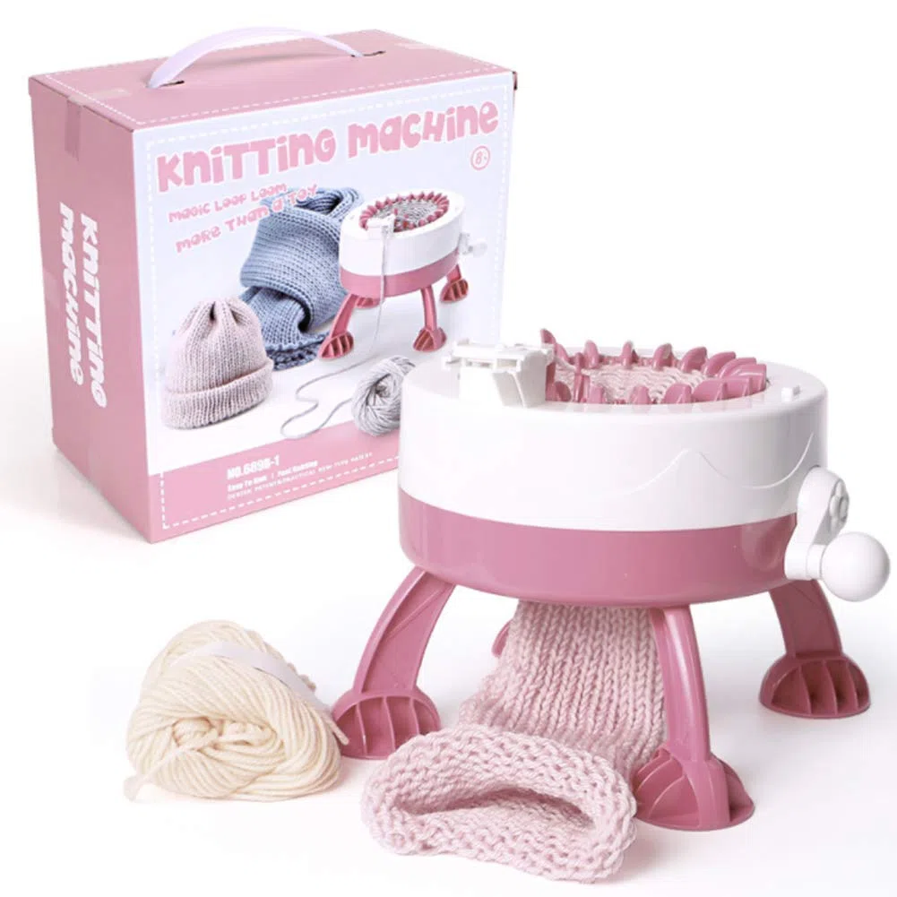Máquina De Tejer A Mano De Bricolaje Con 22 Agujas, Máquinas De Telar, Kit De Telar, Accesorios Para Herramientas, Telar Inteligente, Telar Redondo Para Tejer A Mano, Como Sombreros, Bufandas