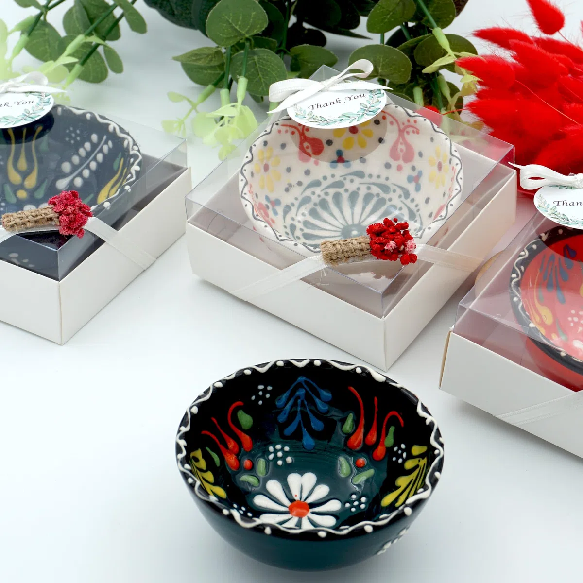 Recuerdos de Boda para Invitados – Cuencos de Cerámica Hechos a Mano | Detalles Elegantes para Bodas, Bautizos y Comuniones, (juego de 30)