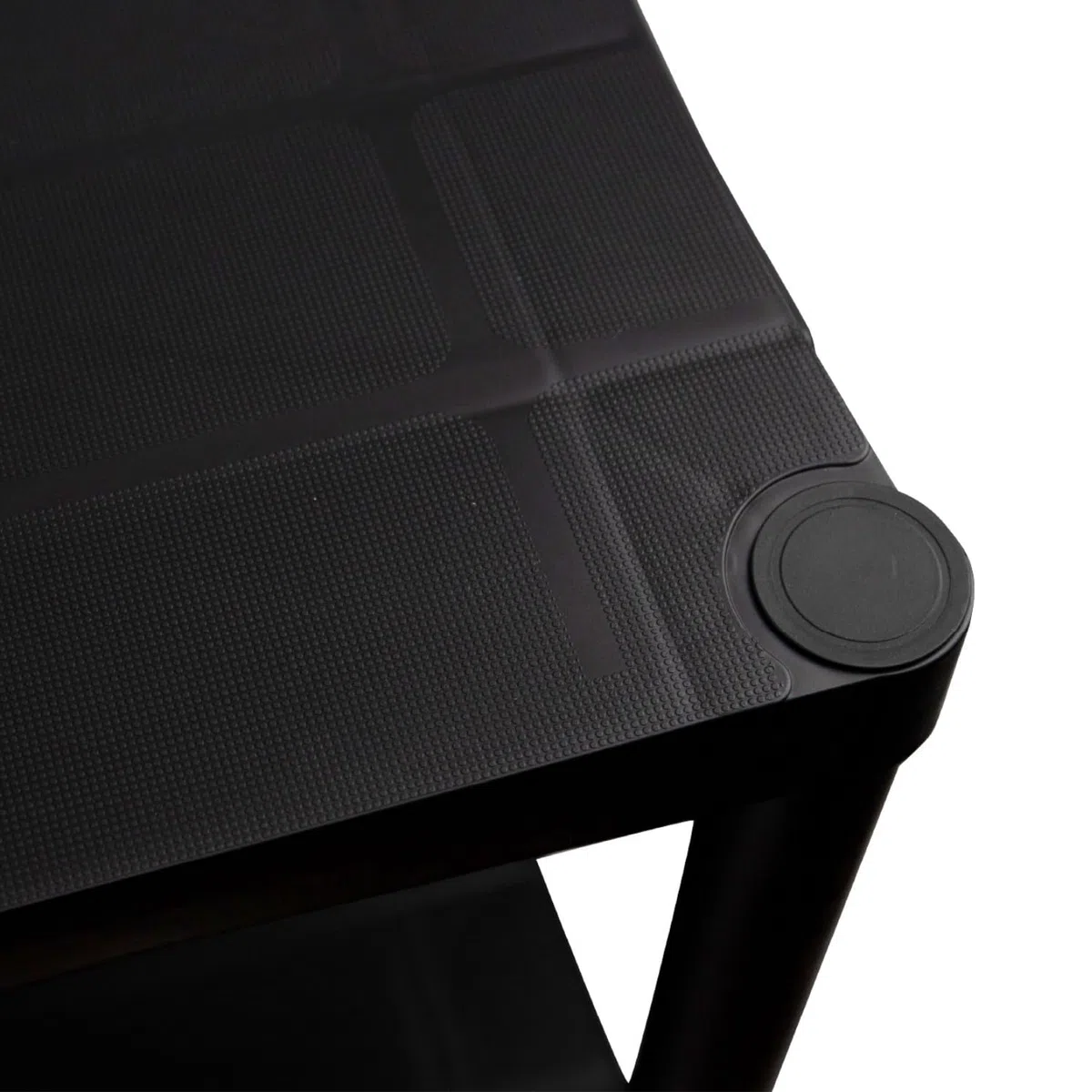 THINIA HOME - Estantería Almacenaje, Polipropileno PP, Multiusos, Hogar, Trastero, Domitorio y Cocina, 4 Baldas, Carga Máxima 100Kg, 61x31x131cm (Largo x Ancho x Alto), Color Negro